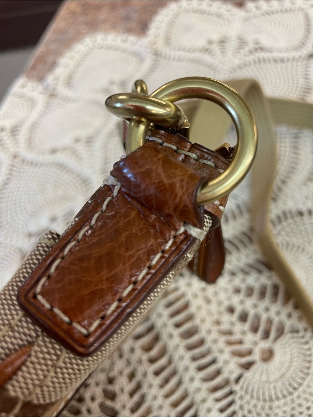 Coach Signature Stripe vertical patchwork crossbody bag (2006) - Picture 8 of 12